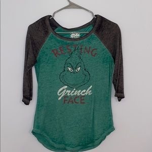short sleeve grinch top